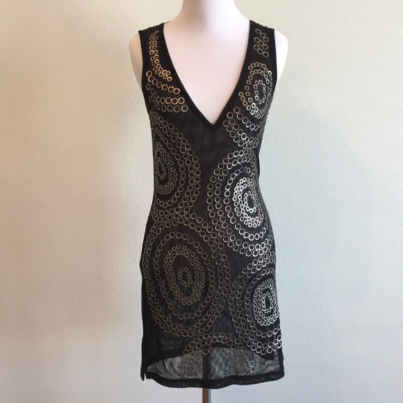 Arden B Dresses & Skirts - Arden B. Black and Silver mesh dress Small Arden B Dresses & Skirts - Arden B. Black and Silver mesh dress Small